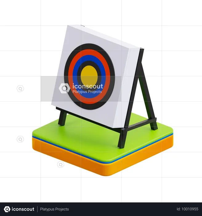 양궁 표적  3D Icon