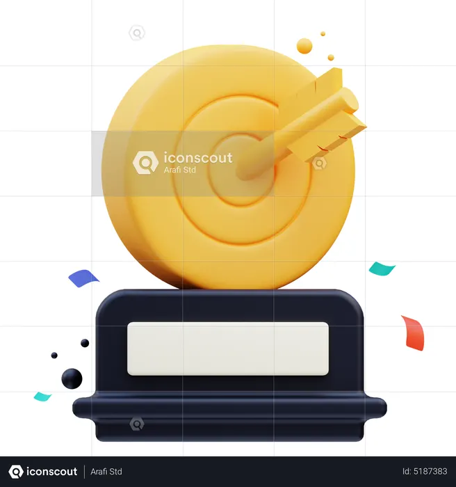 Archery Trophy  3D Icon