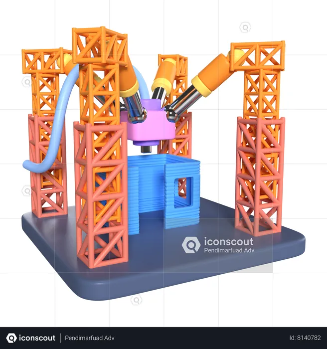 Architecture 3D Printer  3D Icon
