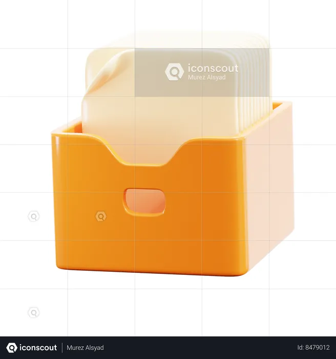 Archive File Box  3D Icon