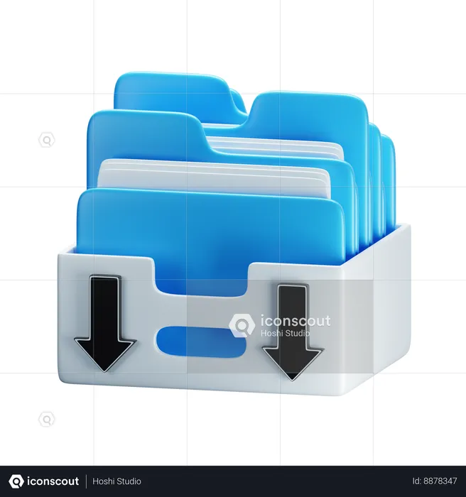 Archive  3D Icon