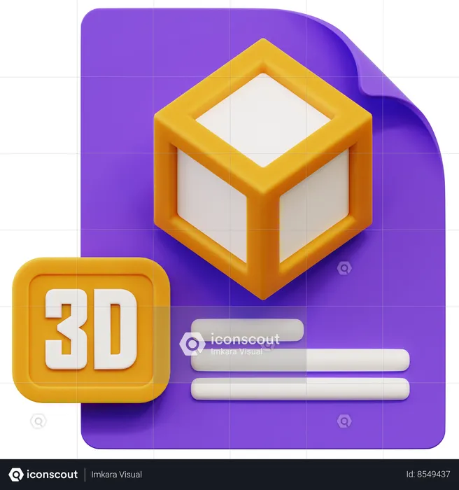 Archivo 3d  3D Icon