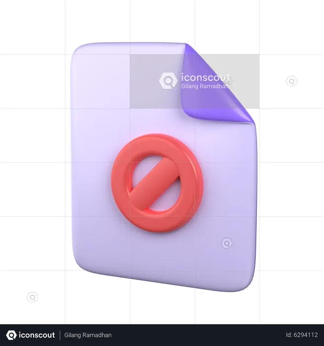 Archivo bloqueado  3D Icon