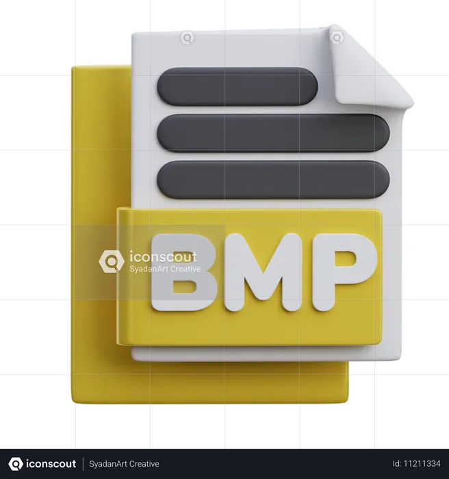 Archivo bmp  3D Icon