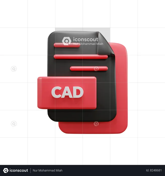 Archivo cad  3D Icon