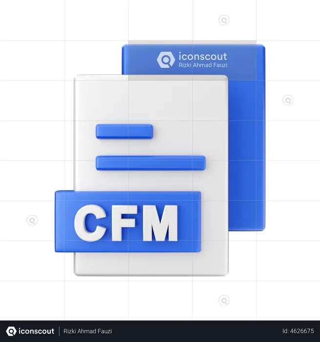 Archivo cfm  3D Illustration