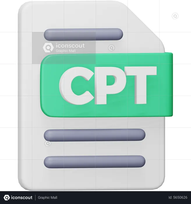 Archivo cpt  3D Icon