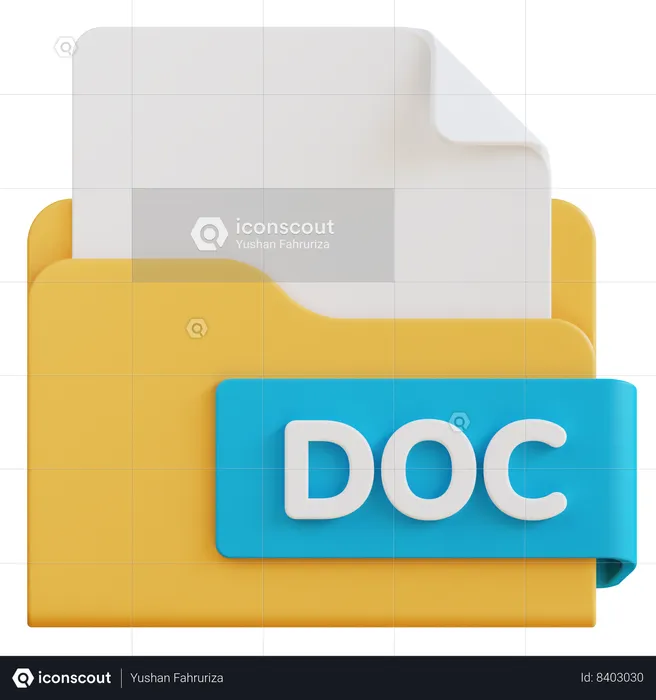 Archivo doc  3D Icon