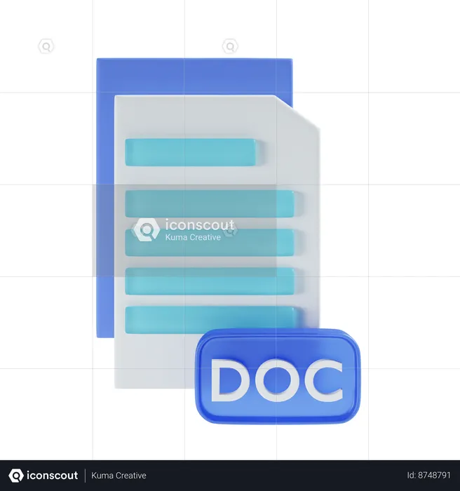 Archivo doc  3D Icon