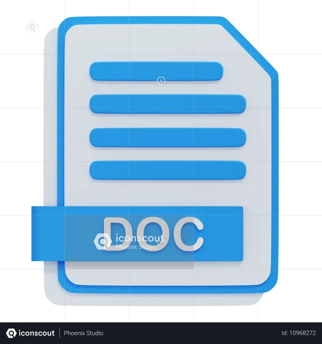 Archivo doc  3D Icon