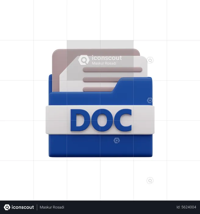 Archivo doc  3D Icon