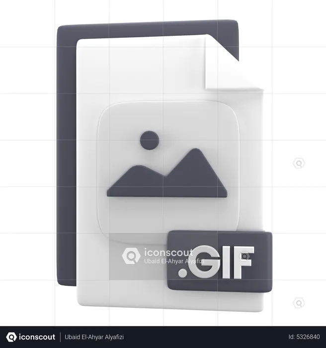 Archivo gif  3D Icon