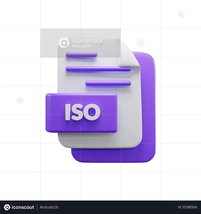 Archivo ISO  3D Icon