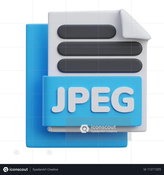 Archivo jpeg  3D Icon