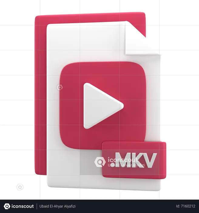 Archivo mkv  3D Icon