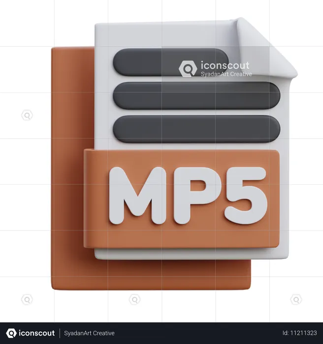 Archivo mp  3D Icon