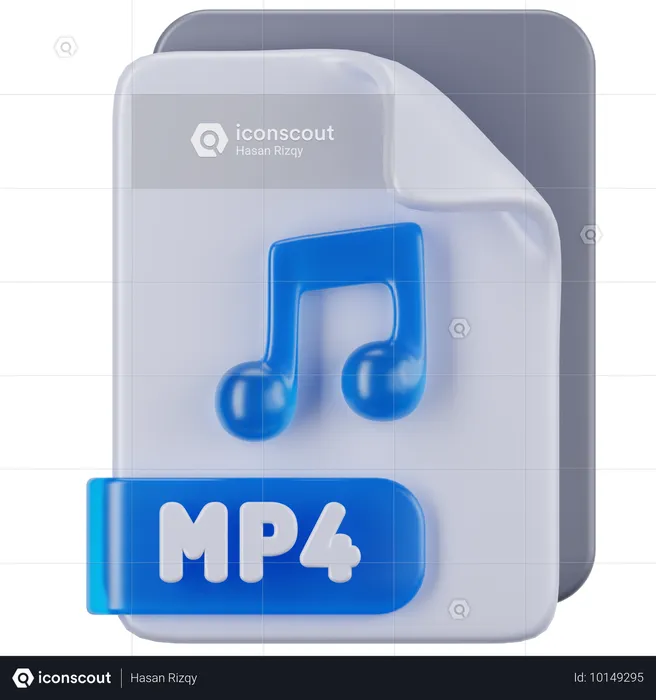 Archivo mp4  3D Icon