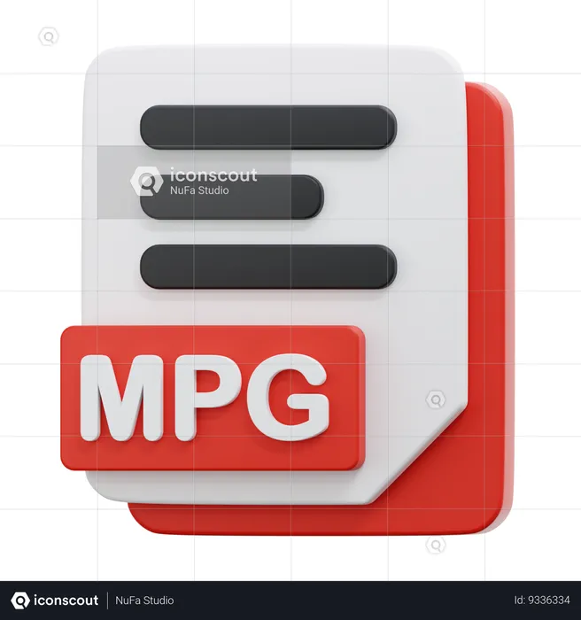 Archivo mpg  3D Icon