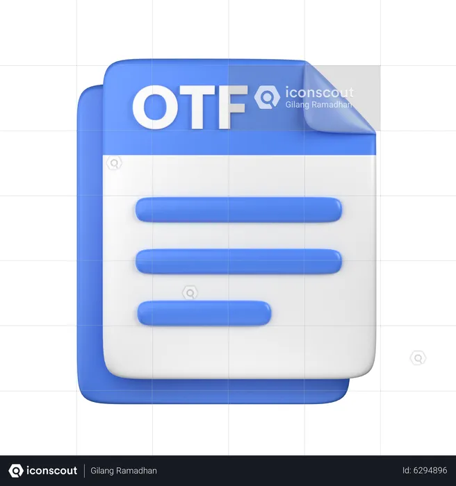 Archivo otf  3D Icon