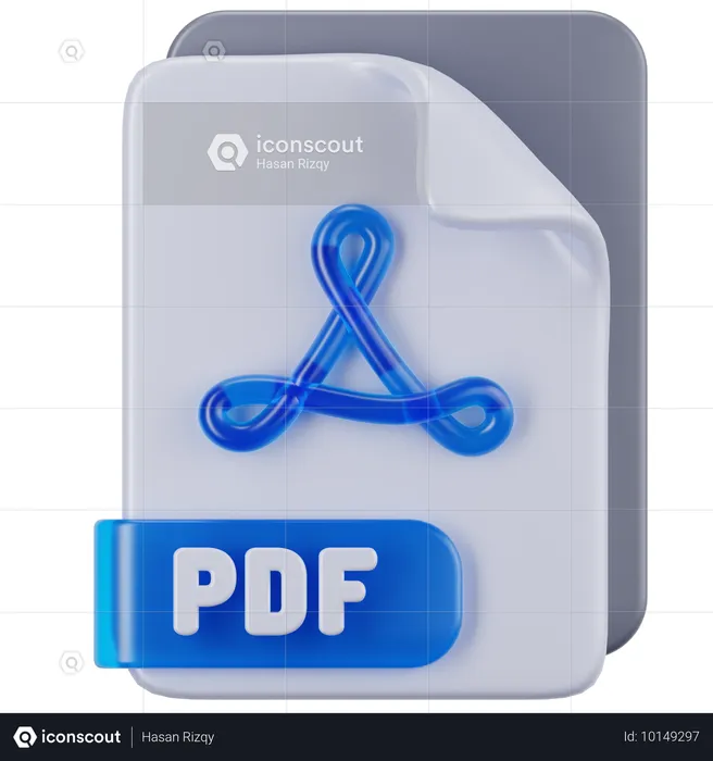 Archivo PDF  3D Icon