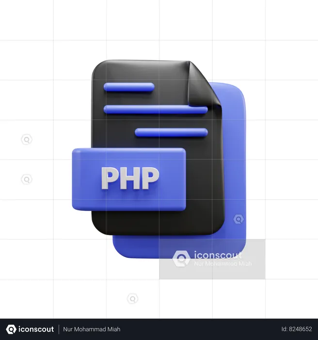 Archivo php  3D Icon