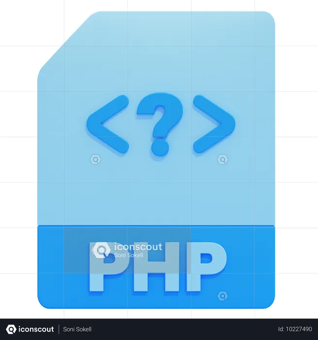 Archivo php  3D Icon