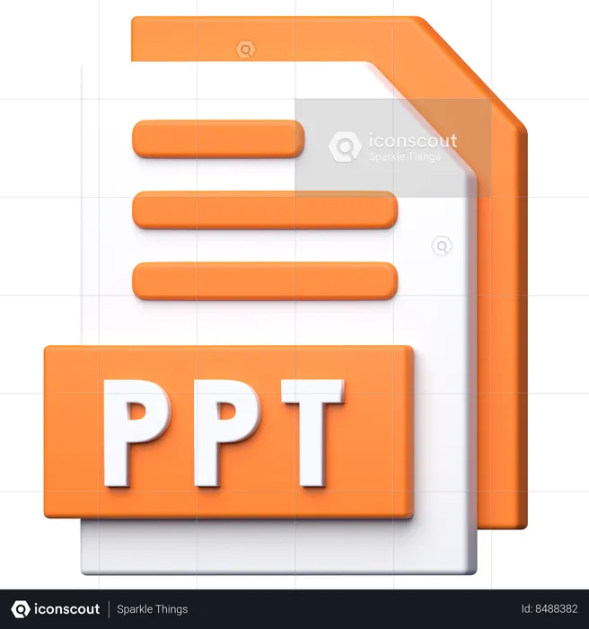 Archivo ppt  3D Icon