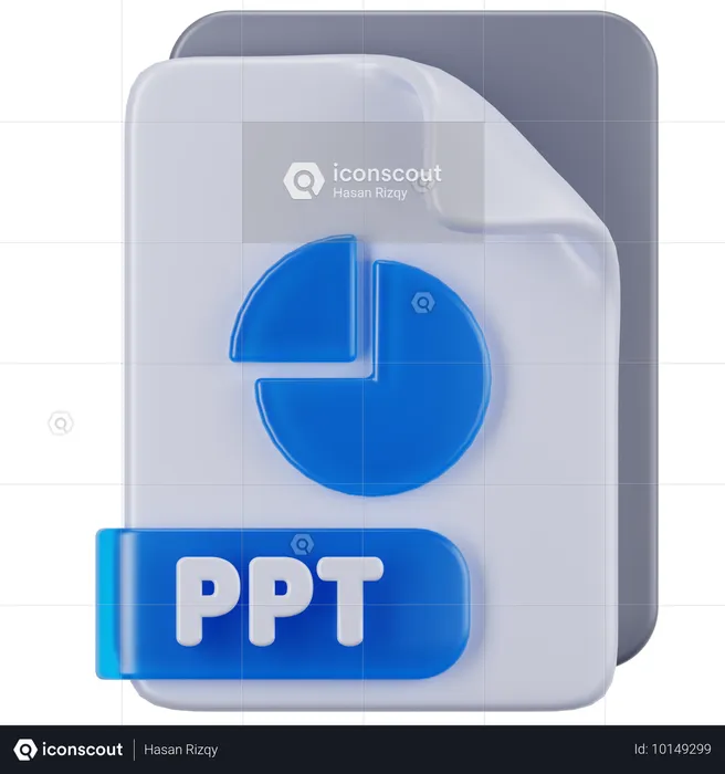 Archivo ppt  3D Icon