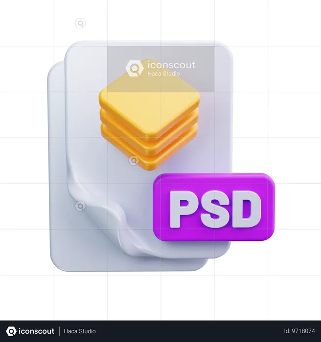 Archivo psd  3D Icon