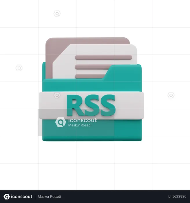 Archivo rss  3D Icon