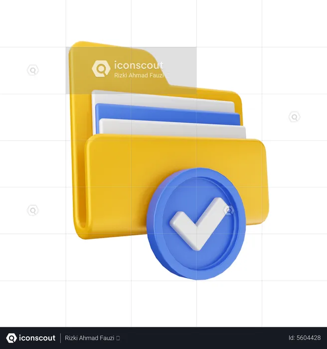 Archivo verificado  3D Icon