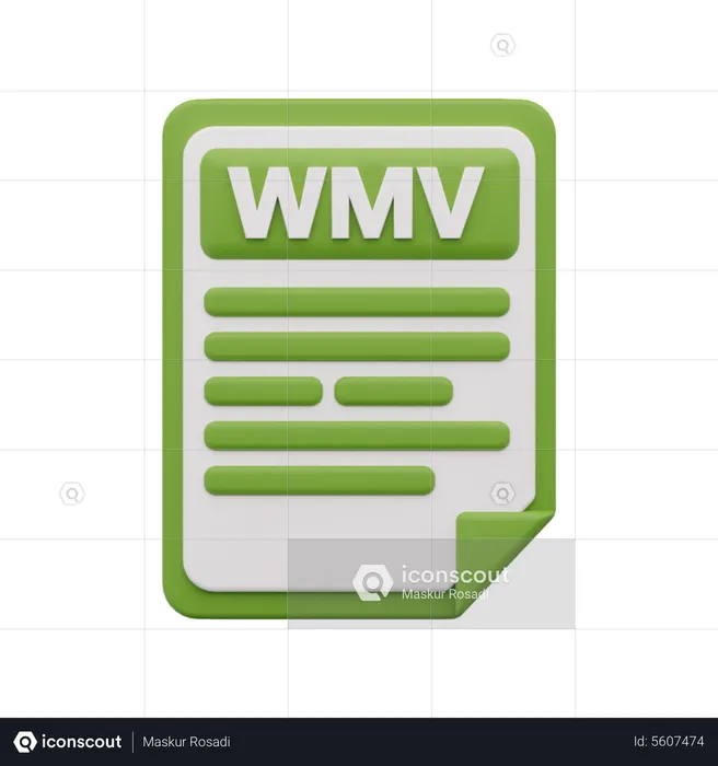 Archivo wmv  3D Icon