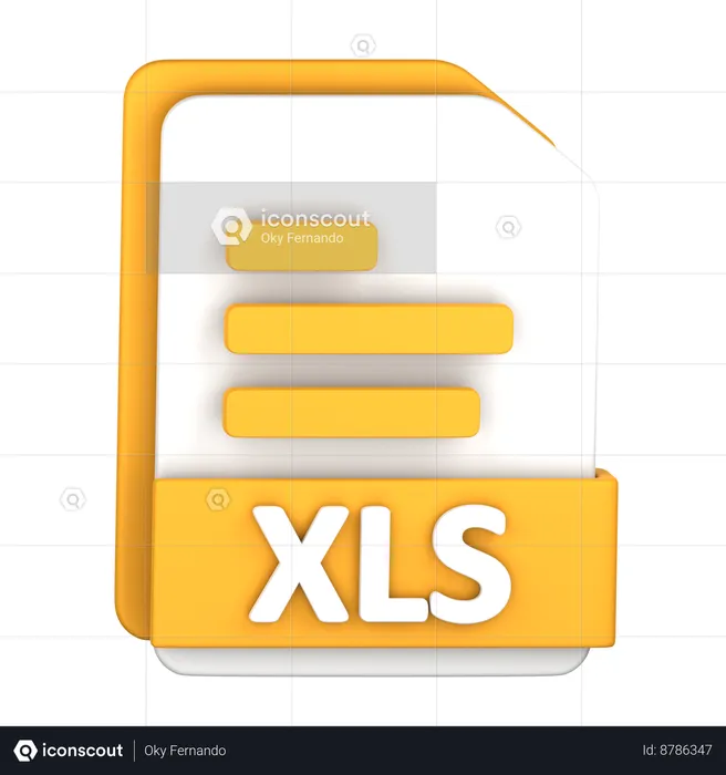 Archivo XLS  3D Icon