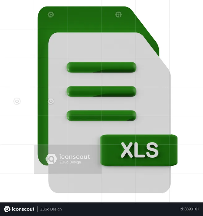 Archivo XLS  3D Icon