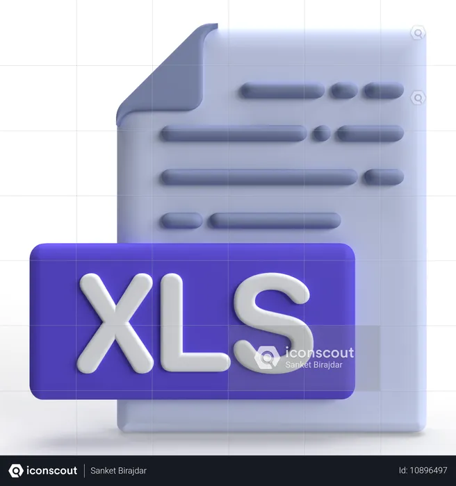 Archivo XLS  3D Icon