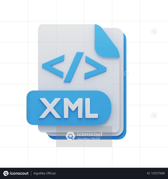 Archivo xml  3D Icon