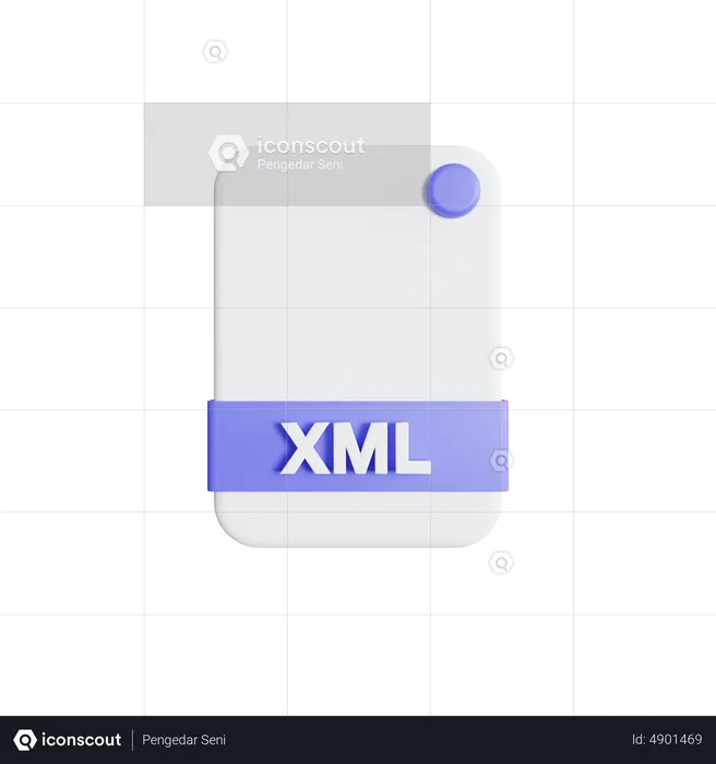 Archivo xml  3D Icon