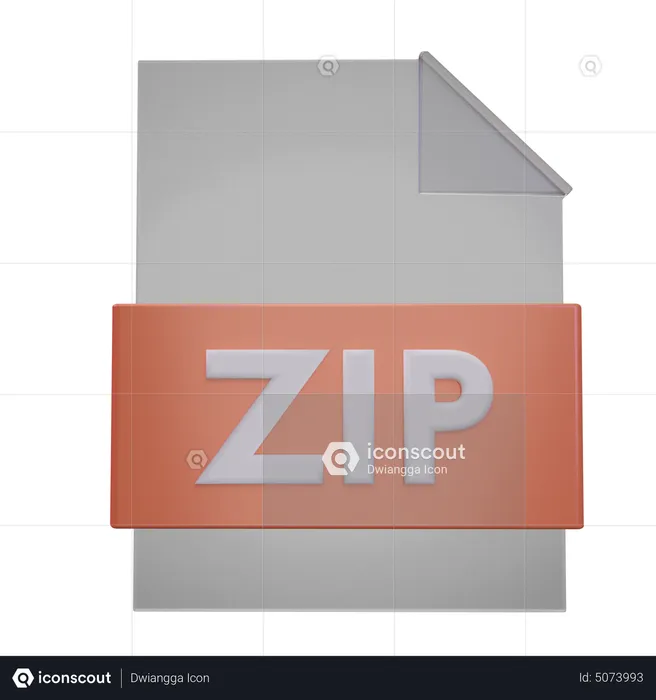 Archivo zip  3D Icon