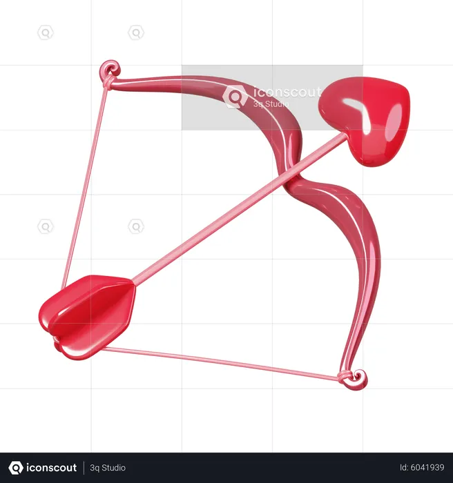 Arco de cupido  3D Icon