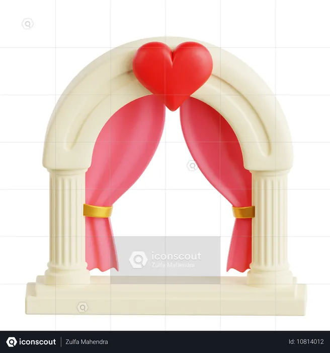 Arco de boda  3D Icon