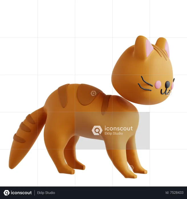 Arco trasero de gato  3D Icon