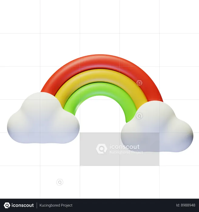 Arco-íris  3D Icon