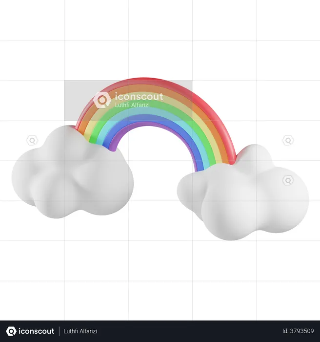 Arco-íris  3D Illustration