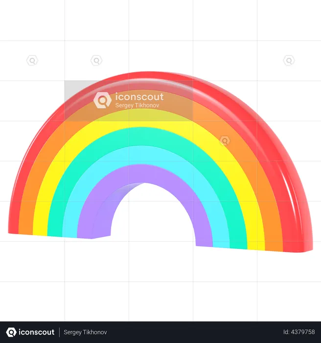 Arco-íris  3D Illustration