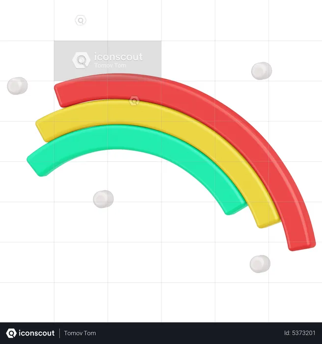 Arco-íris  3D Icon