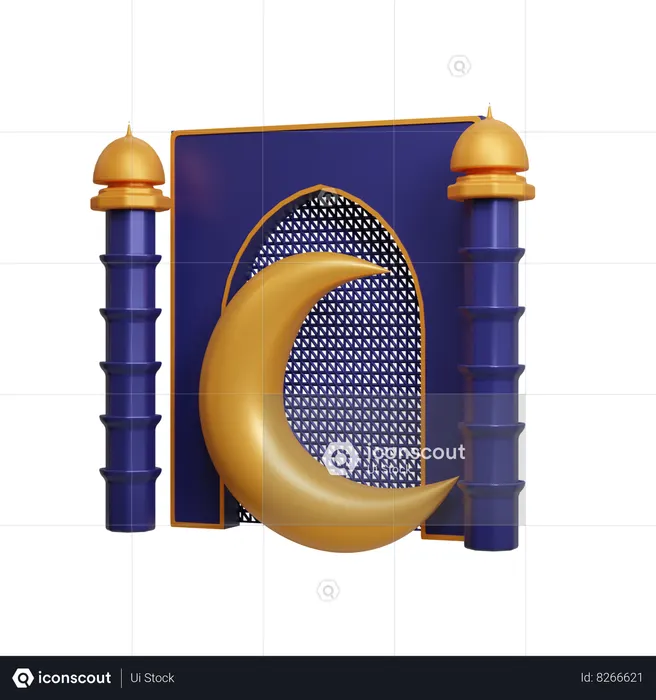 Arco islámico  3D Icon