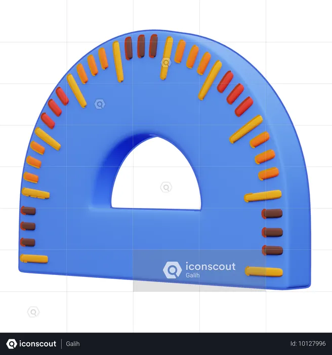 Régua de arco  3D Icon