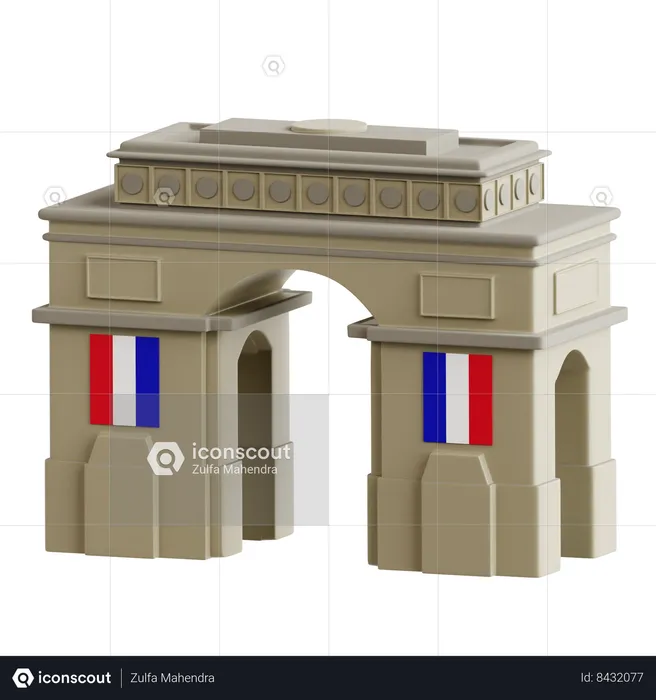 Arco triunfal  3D Icon