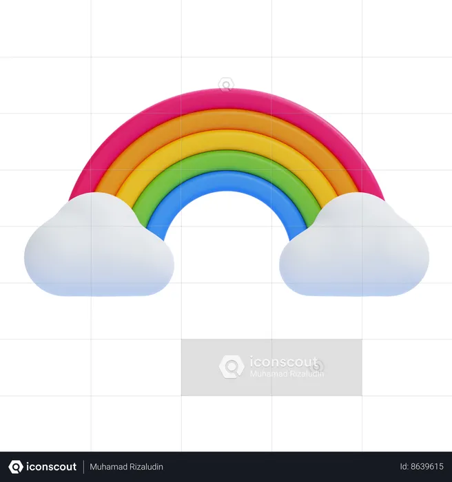 Arcoíris  3D Icon