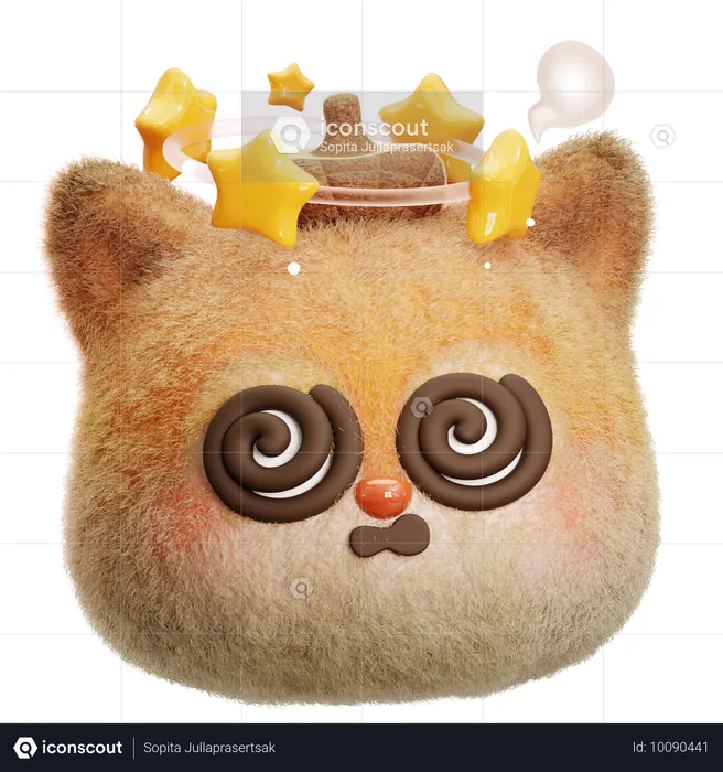 Ardilla mareada Emoji 3D Icon